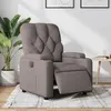 Image de vidaXL Fauteuil inclinable électrique Taupe Tissu