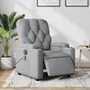Image de vidaXL Fauteuil de massage inclinable électrique gris clair tissu3204698