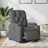 Image de vidaXL Fauteuil inclinable de massage électrique gris foncé tissu3204699