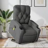 Image de vidaXL Vidaxl Fauteuil De Massage Inclinable Gris Foncé Tissu