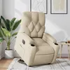 Image de vidaXL Fauteuil inclinable électrique crème tissu3204743
