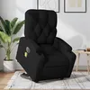 Image de vidaXL Fauteuil inclinable de massage électrique Noir Tissu3204748