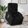 Image de vidaXL Vidaxl Fauteuil Inclinable De Massage Électrique Noir Tissu