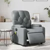 Image de vidaXL Fauteuil de massage inclinable électrique gris similicuir3204768
