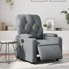 Image de vidaXL Vidaxl Fauteuil De Massage Inclinable Électrique Gris Similicuir