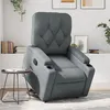 Image de vidaXL Fauteuil inclinable Gris Similicuir3204775