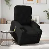 Image de vidaXL Fauteuil inclinable de massage Noir Similicuir
