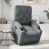 Image de vidaXL Fauteuil inclinable de massage Gris Similicuir