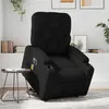 Image de vidaXL Fauteuil inclinable de massage électrique noir similicuir