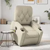 Image de vidaXL Vidaxl Fauteuil Inclinable De Massage Électrique Crème Similicuir