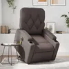 Image de vidaXL Fauteuil inclinable de massage électrique marron similicuir