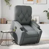 Image de vidaXL Fauteuil inclinable de massage électrique gris similicuir3204796