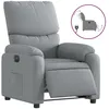Image de vidaXL Vidaxl Fauteuil Inclinable Électrique Gris Clair Tissu