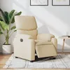 Image de vidaXL Vidaxl Fauteuil Inclinable Électrique Crème Tissu