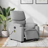 Image de vidaXL Fauteuil de massage inclinable électrique gris clair tissu3204812