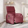 Image de vidaXL Vidaxl Fauteuil De Massage Inclinable Électrique Rouge Bordeaux Tissu