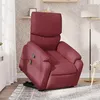 Image de vidaXL Fauteuil inclinable de massage Rouge bordeaux Tissu3204839