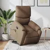Image de vidaXL Fauteuil de massage inclinable Marron Tissu3204840