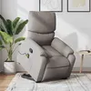 Image de vidaXL Fauteuil inclinable de massage Taupe Tissu3204844