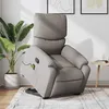 Image de vidaXL Vidaxl Fauteuil Inclinable De Massage Taupe Tissu