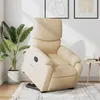 Image de vidaXL Fauteuil inclinable électrique crème tissu