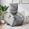 Image de vidaXL Fauteuil inclinable de massage électrique Gris clair Tissu