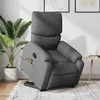 Image de vidaXL Vidaxl Fauteuil Inclinable De Massage Électrique Gris Foncé Tissu