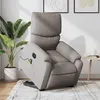 Image de vidaXL Fauteuil inclinable de massage électrique Taupe Tissu3204868