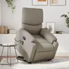 Image de vidaXL Fauteuil inclinable de massage Cappuccino Similicuir3204899