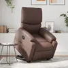 Image de vidaXL Fauteuil inclinable électrique marron similicuir3204902