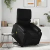 Image de vidaXL Fauteuil inclinable de massage électrique noir similicuir3204907