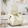 Image de vidaXL Vidaxl Fauteuil Inclinable De Massage Électrique Crème Similicuir