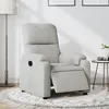 Image de vidaXL Fauteuil inclinable électrique gris clair tissu microfibre3204916