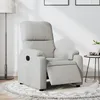 Image de vidaXL Vidaxl Fauteuil Inclinable Électrique Gris Clair Tissu Microfibre