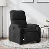 Image de vidaXL Fauteuil inclinable Ã©lectrique noir tissu microfibre