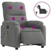 Image de vidaXL Vidaxl Fauteuil Inclinable De Massage Électrique Gris Foncé