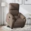 Image de vidaXL Fauteuil inclinable marron tissu microfibre3204928