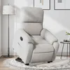 Image de vidaXL Fauteuil inclinable gris clair tissu microfibre