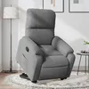 Image de vidaXL Fauteuil inclinable gris foncé tissu microfibre3204931