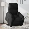 Image de vidaXL Vidaxl Fauteuil Inclinable Noir Tissu Microfibre