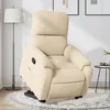 Image de vidaXL Vidaxl Fauteuil Inclinable Crème Tissu Microfibre