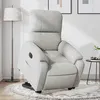 Image de vidaXL Fauteuil inclinable électrique gris clair tissu microfibre3204944