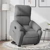 Image de vidaXL Fauteuil inclinable électrique gris foncé tissu microfibre