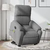Image de vidaXL Fauteuil inclinable de massage Ã©lectrique gris foncÃ©