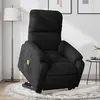 Image de vidaXL Fauteuil inclinable de massage électrique noir tissu microfibre3204953
