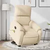 Image de vidaXL Fauteuil inclinable de massage électrique crème3204954