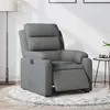 Image de vidaXL Fauteuil inclinable électrique Gris foncé Tissu3204957