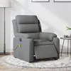 Image de vidaXL Fauteuil inclinable de massage électrique gris foncé tissu3204969