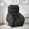 Image de vidaXL Fauteuil de massage inclinable Noir Tissu3204994
