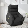 Image de vidaXL Fauteuil de massage inclinable Noir Tissu